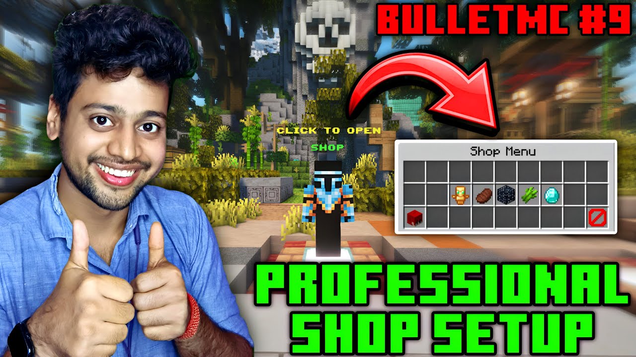 Professional Shop Setup For Minecraft Server | Economy Shop GUI Professional Setup | BulletMC #9