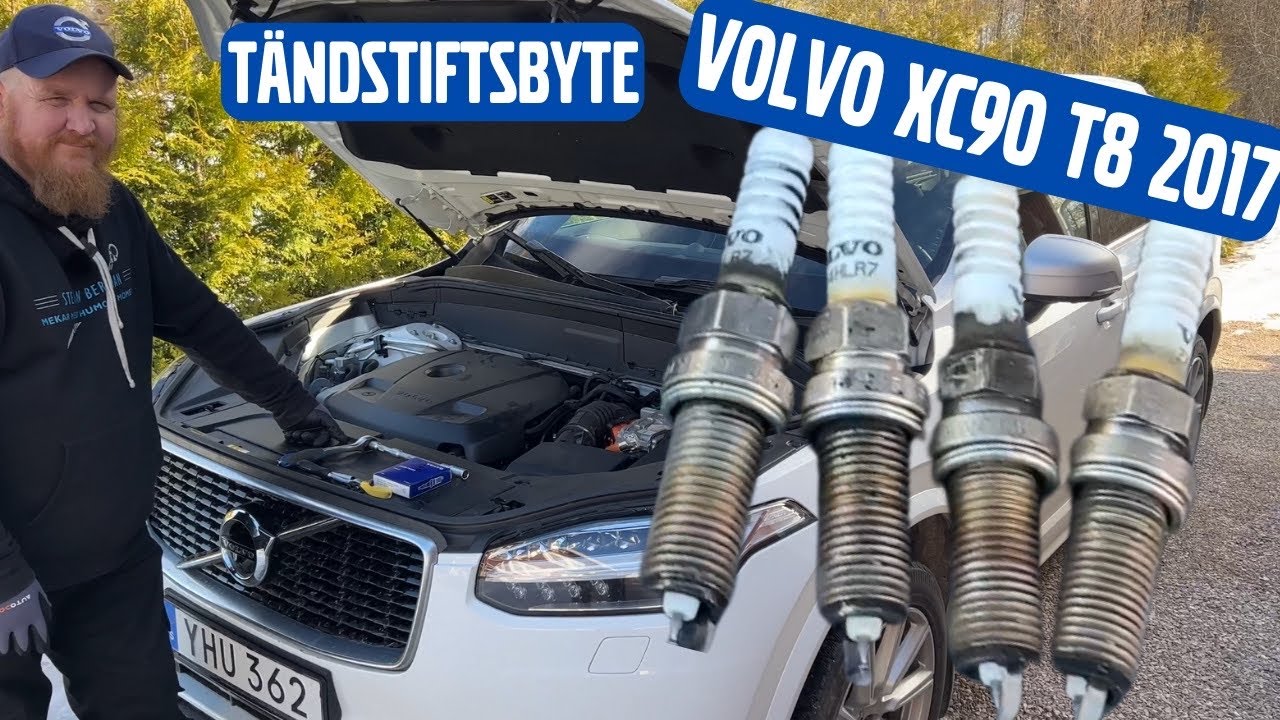 Tändstiftsbyte på Volvo XC90 T8 med motor B4204T35