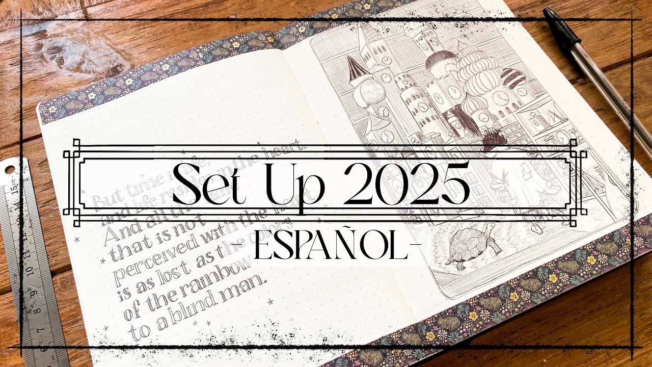 PLANEA CONMIGO | Set up 2025 - Bullet Journal - Usando solo un bolígrafo Bic
