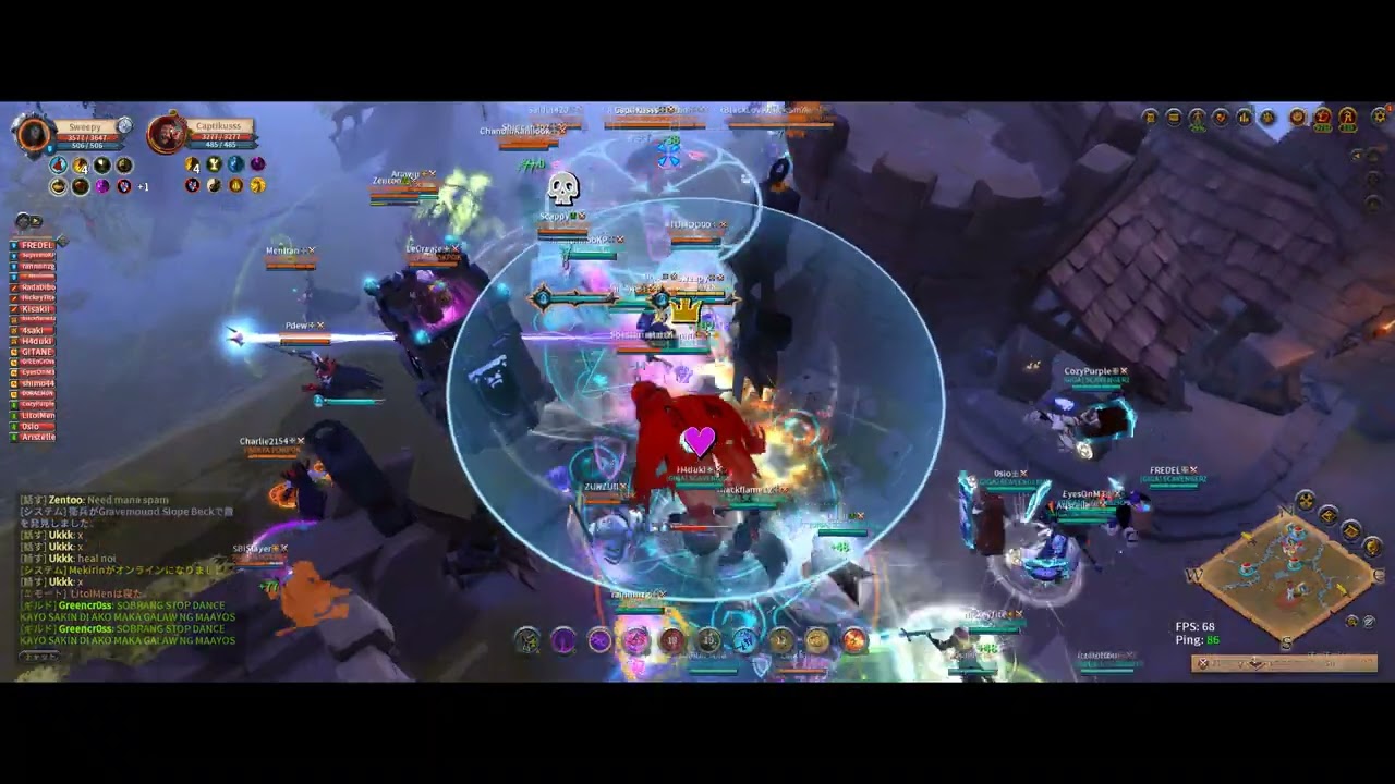Albion Online 2025 10 19   6 UTC  Scav  vs Papaya   FF castle