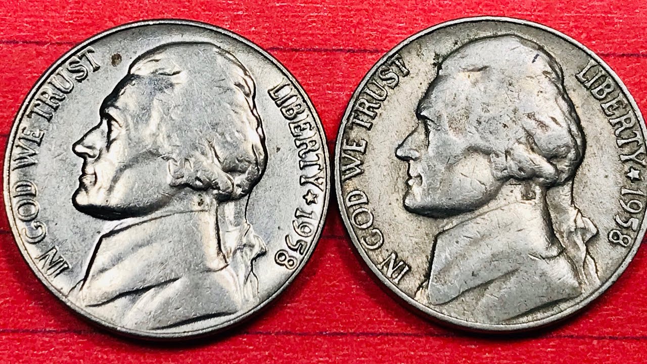 1958 Jefferson Nickels Worth Money - Full Steps - Double Mint Marks