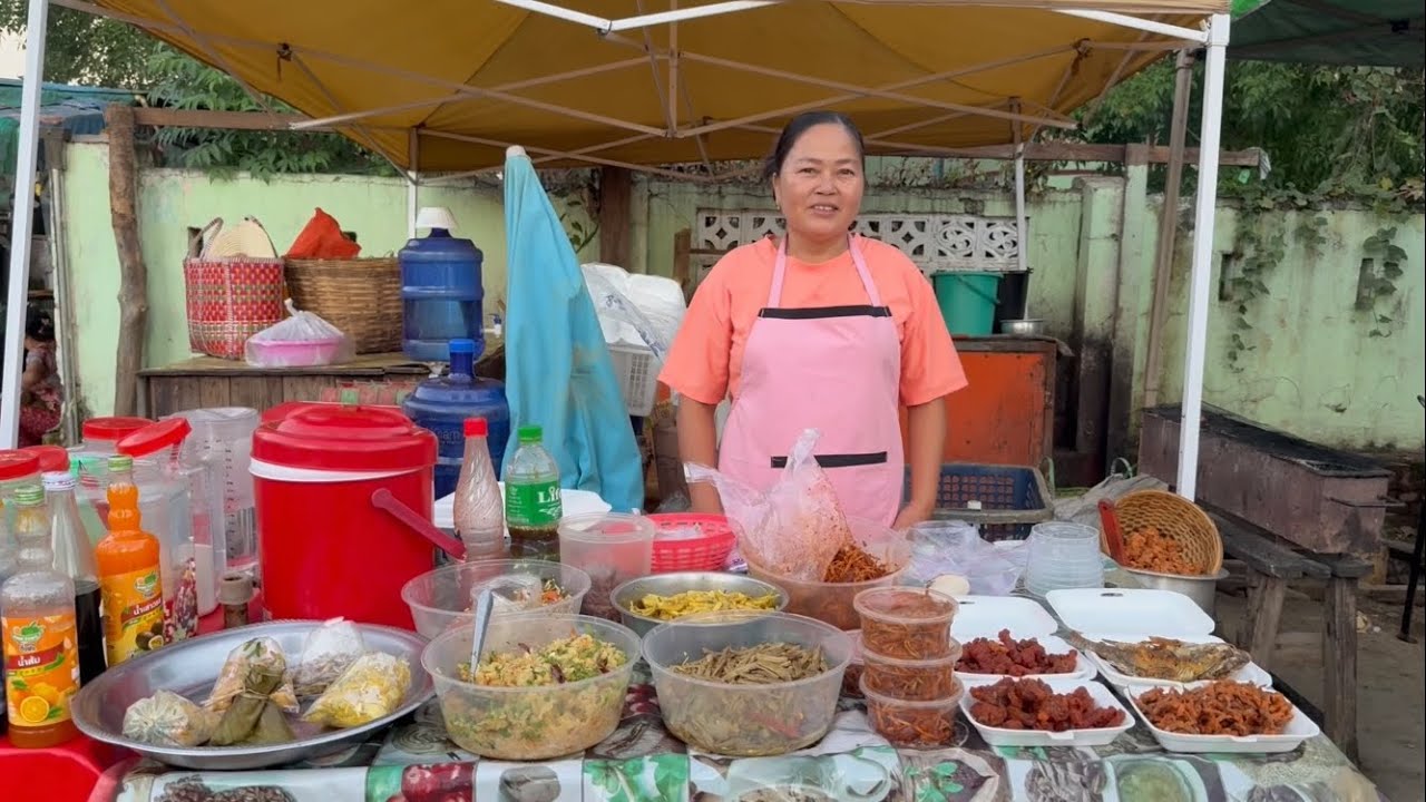 На вечернем рынке в Муанг Лае так много еды! | ၵၢတ်ႇတၢမ်းၶမ်ႈလၢႆးၶႃႈ
