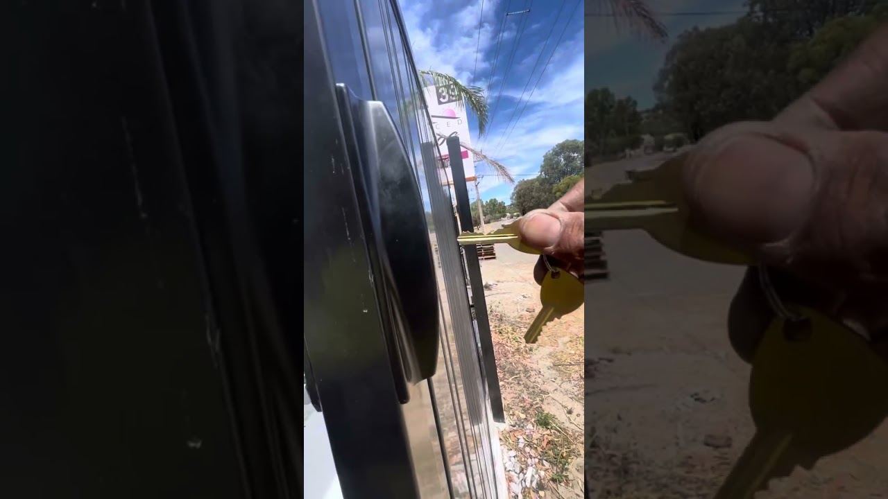 Install patio sliding door lock