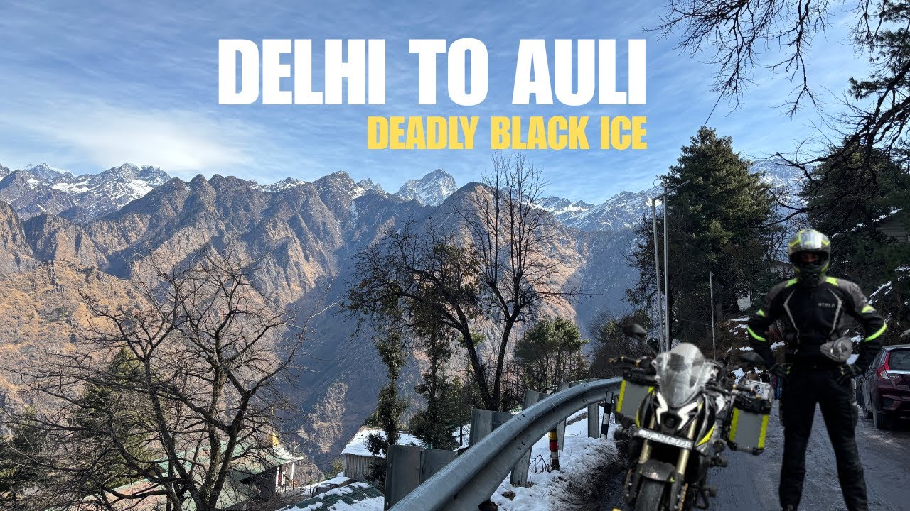 500 KMS NON-STOP DELHI TO AULI | HEAVY SNOW ALMOST SLIPPED | EP-01 DELHI-AULI | PULSAR NS400 Z