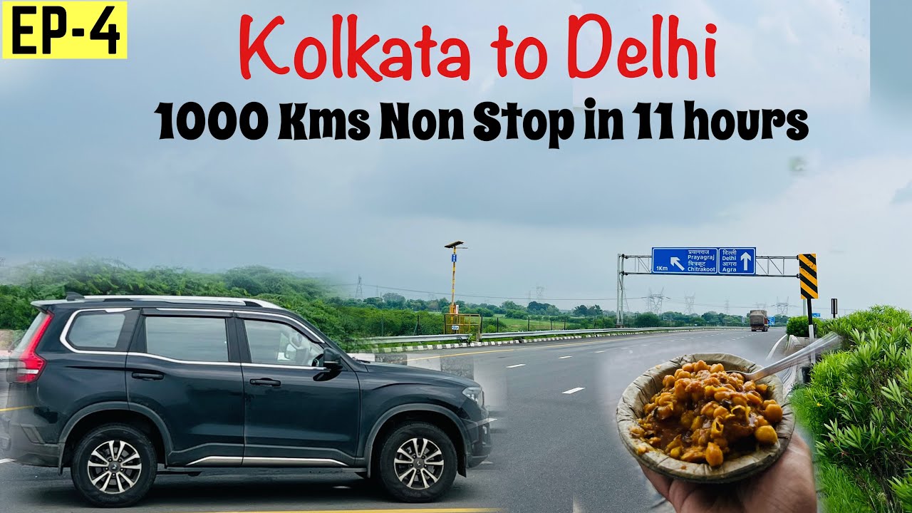 EP-4| Kolkata to Delhi Road Trip| Bihar to Delhi Non Stop 1000 Kms| 4000Km Solo Road trip| Scorpio N