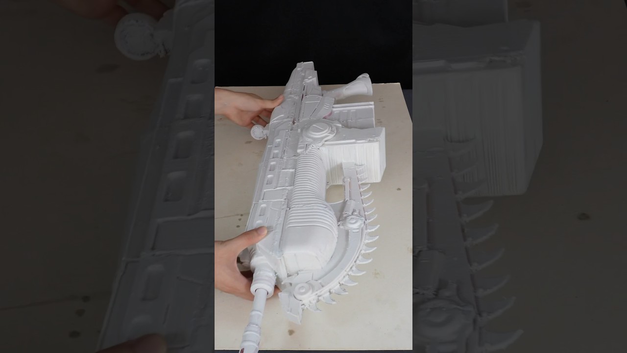 El proceso que realice para re-crear la Lancer de Gears Of War en impresi&oacute;n 3D #3dprinting #cosplay
