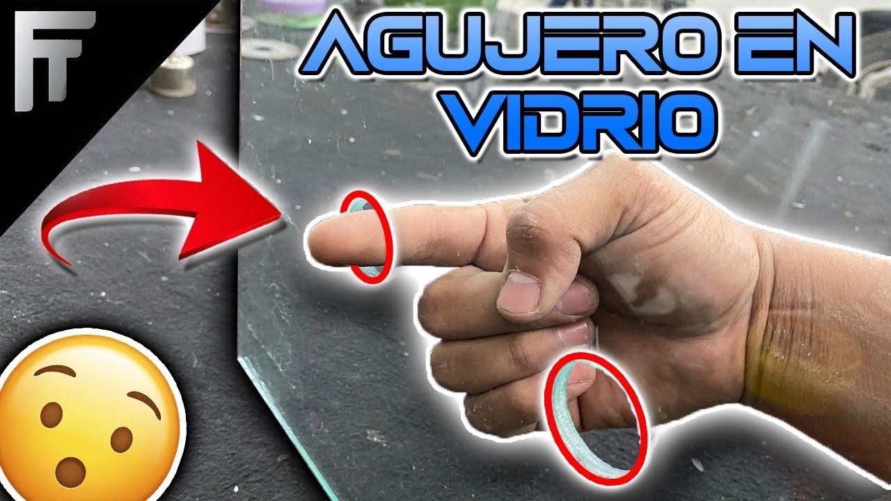 Cómo perforar un vidrio con broca de corona diamantada FÁCIL Y RÁPIDO