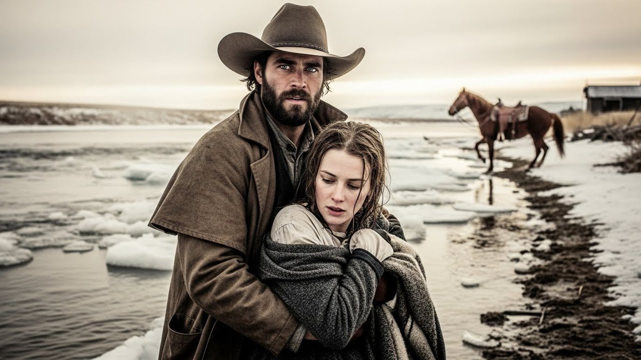The River Was Freezing and She Was Drowning, A Cowboy Jumped In Without Hesitation