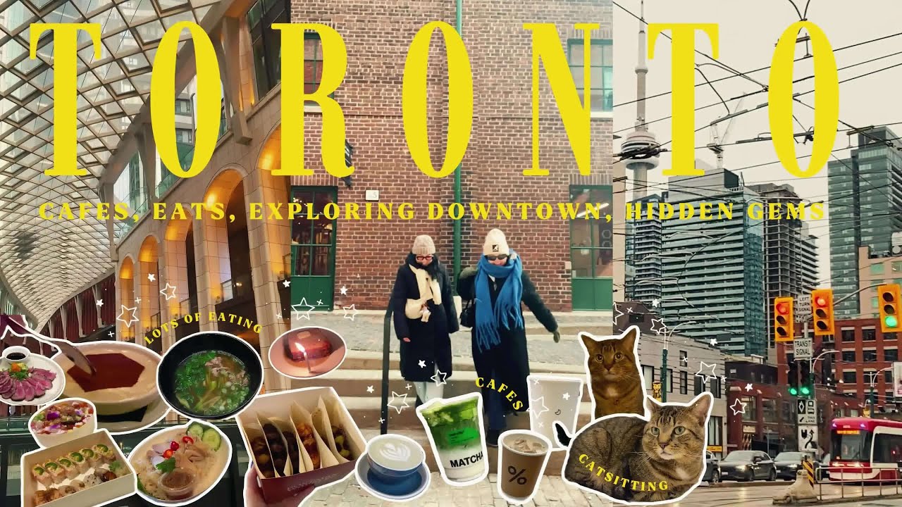 Toronto Travel Vlog 2025 🇨🇦🧡🐻| Cozy Winter Cafes, Best Food Spots & Hidden Gems in Downtown Toronto
