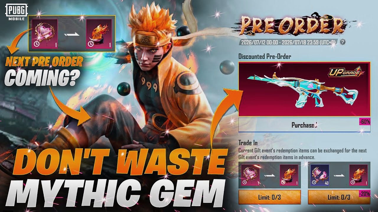 Don't Waste Mythic Gem | Next M416 Pre Order Event | TIDAL EMBRACE M416 RETURN ✅ | Pubg Mobile