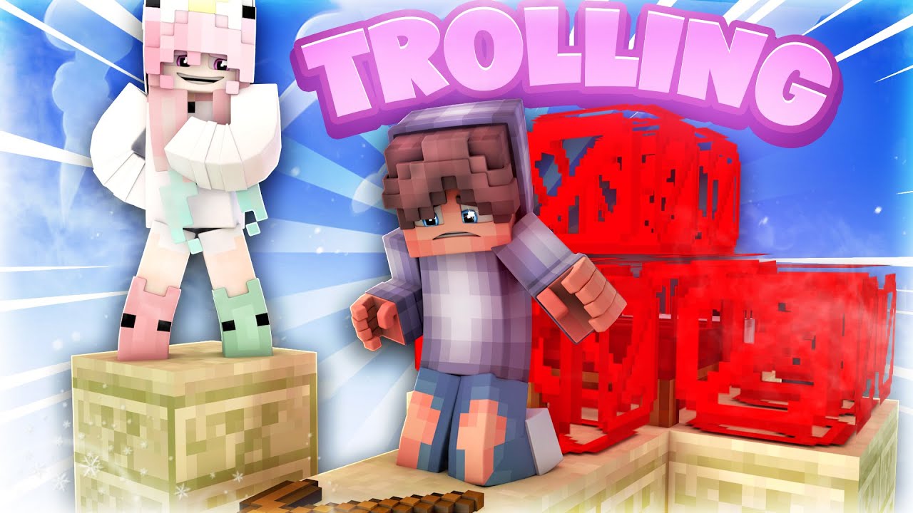 Ich TROLLE Spieler in Bedwars (er rastet aus)