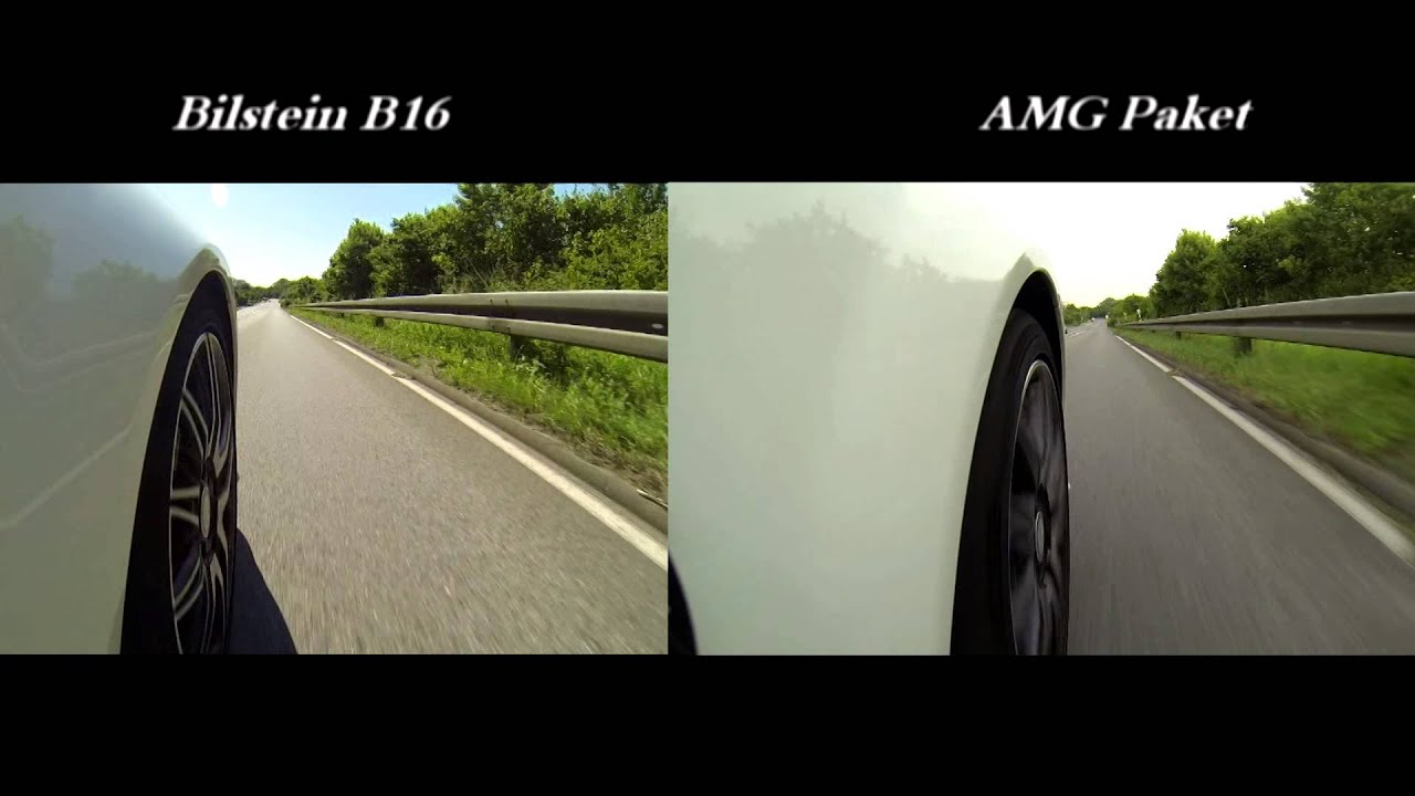 Vergleichsvideo: Bilstein B16 vs. Mercedes-Benz AMG-Paket (C-Klasse)