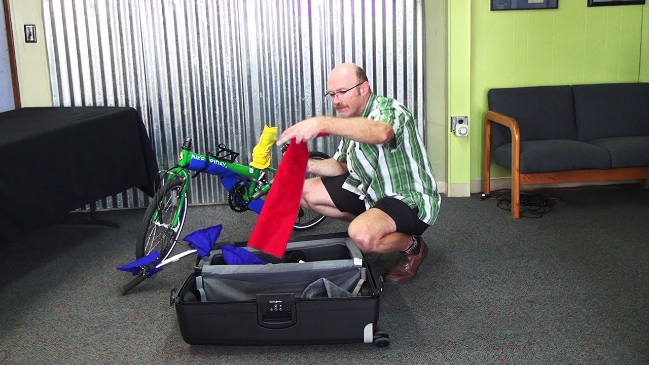 Bike Friday Packing a Pocket Bike New World Tourist into a travel case