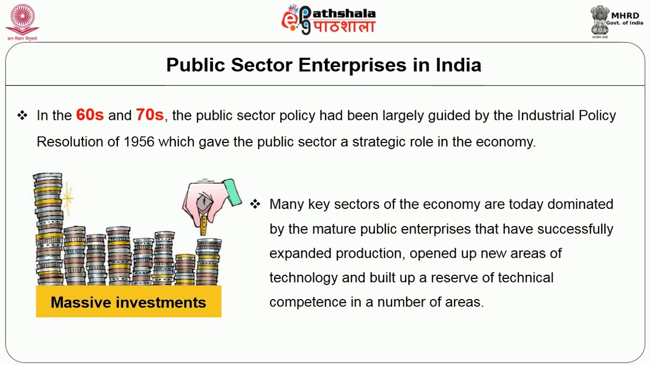 Public Enterprise in India Rationale and Role