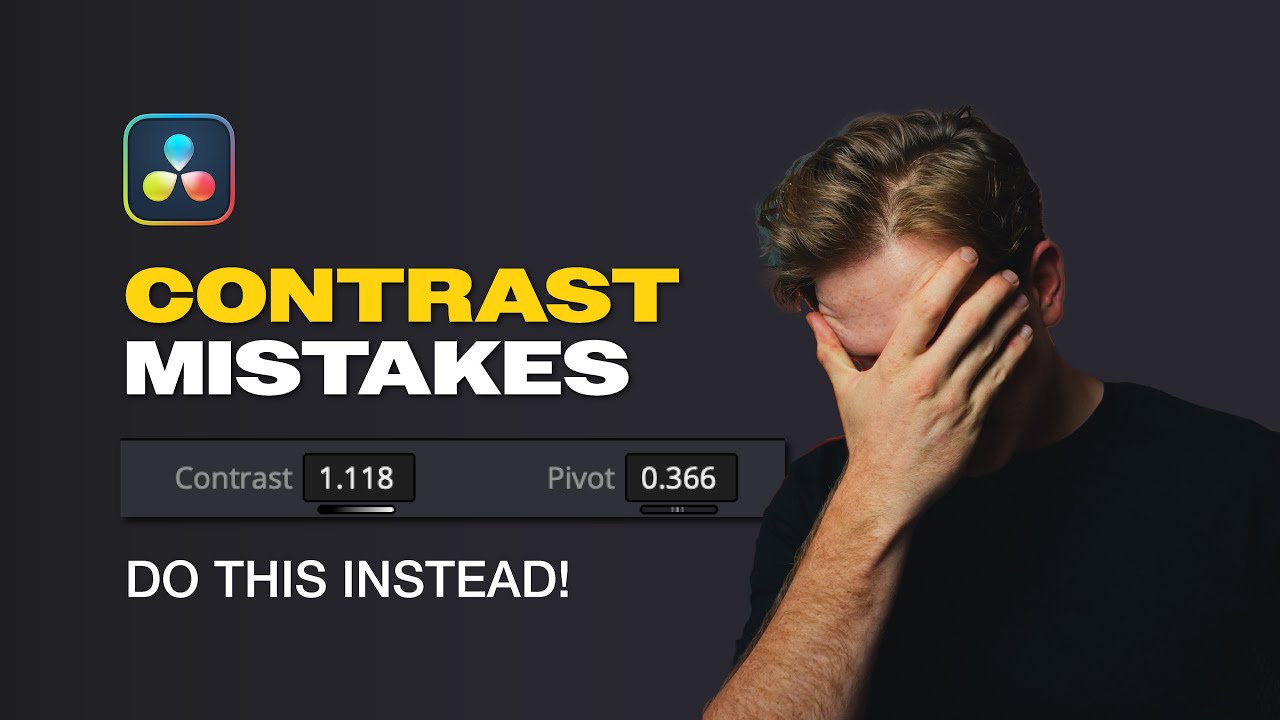 STOP making these CONTRAST MISTAKES in DaVinci Resolve! Color Grading Tutorial