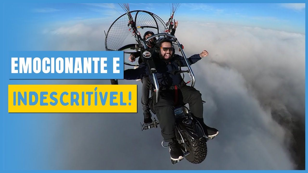 Voo de PARATRIKE, meu PRIMEIRO VOO - Voo das NUVENS em Curitiba #Paratrike  #Paramotor