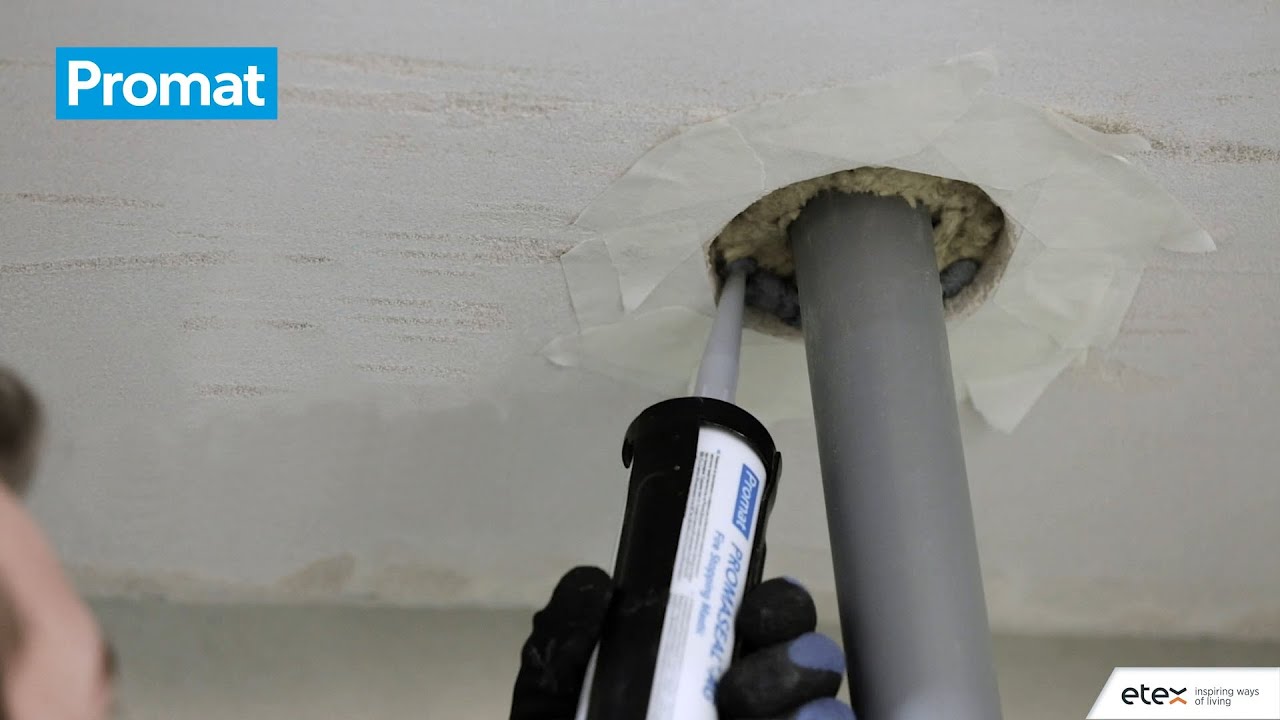 Montage - Promat® PROMASEAL®-AG opschuimende kit - massieve vloer