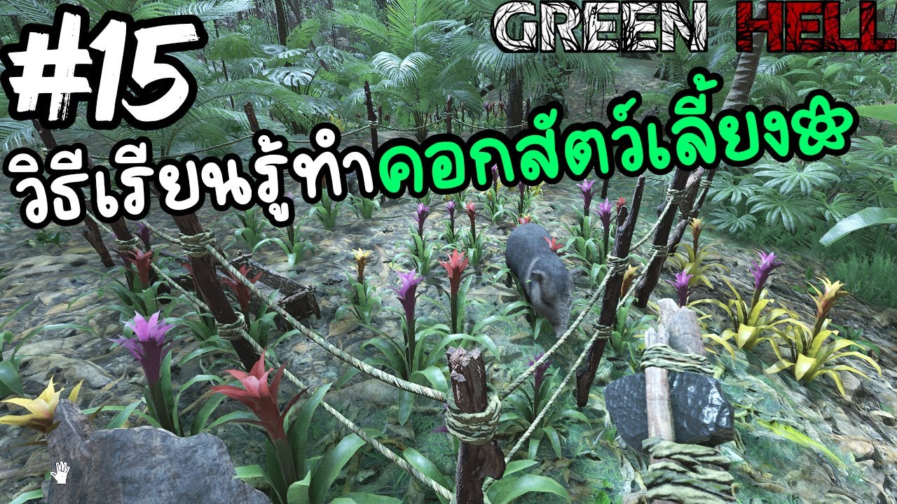 Green Hell #15 วิธีทำคอกสัตว์และจับสัตว์มาเลี้ยง