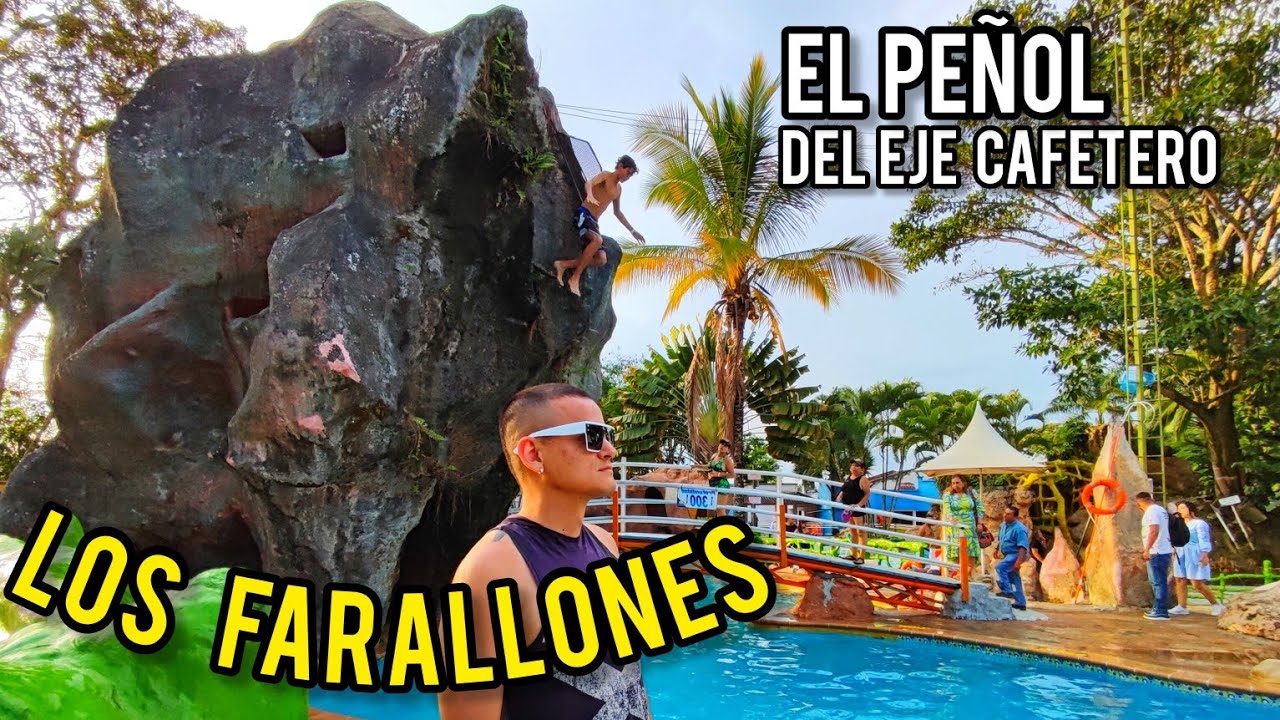 Los FARALLONES ☀️ la Virginia Risaralda 🌊 Piscinas, Toboganes, Mar y Rio de Piscina el pe&ntilde;ol del eje