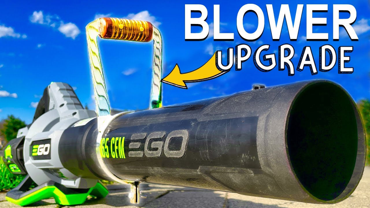 MUST HAVE Leaf Blower Upgrade!! - DIY Nozzle Handle