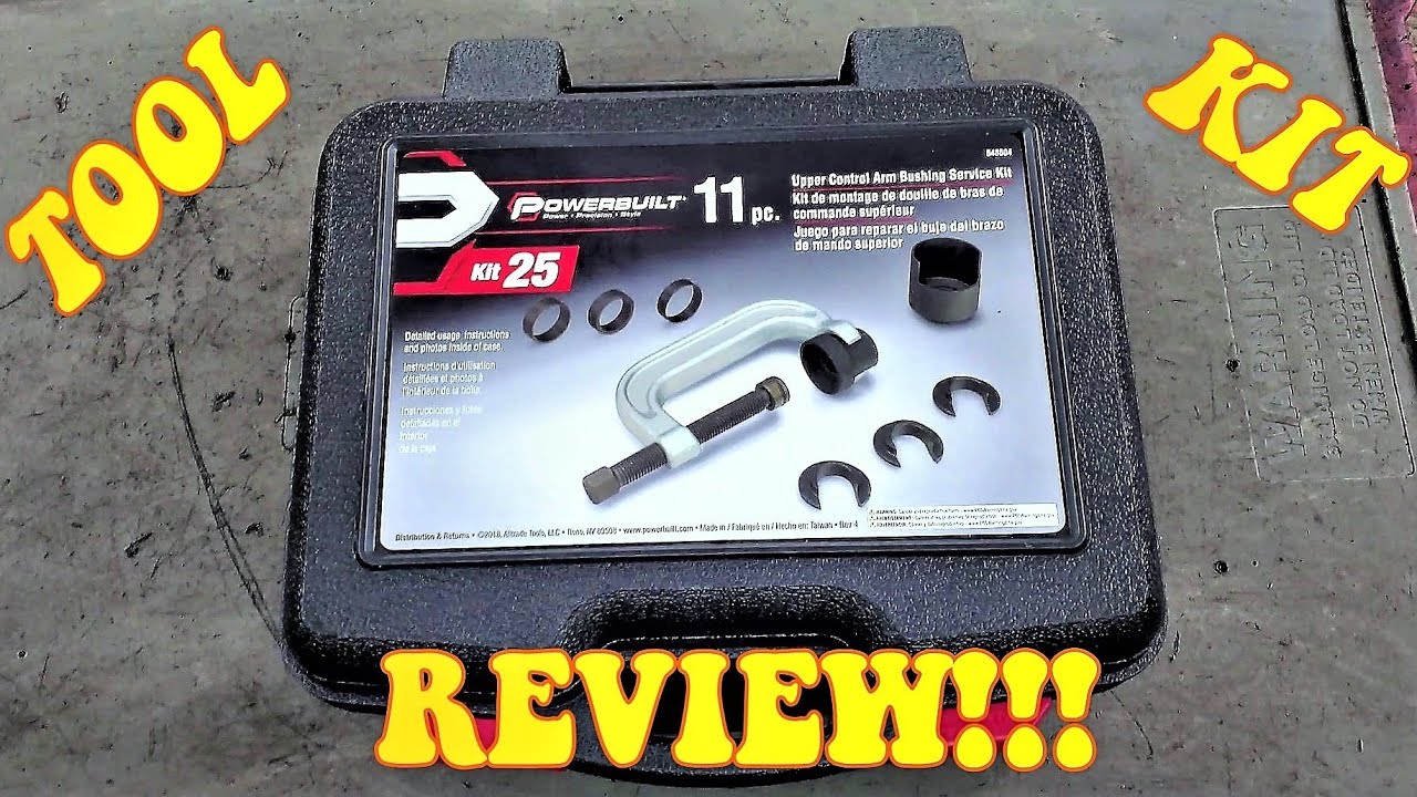 POWERBUILT 648604 upper control arm bushing service kit tool review