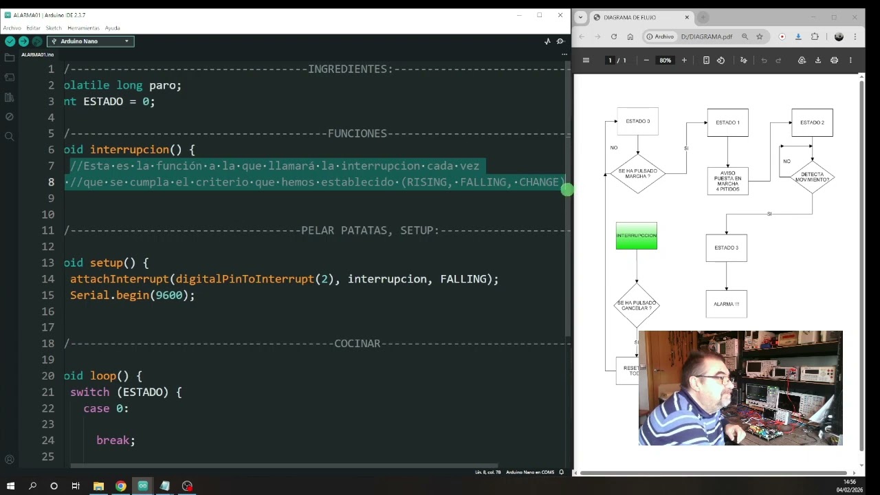 639 ARDUINO 10, ALARMA !!!