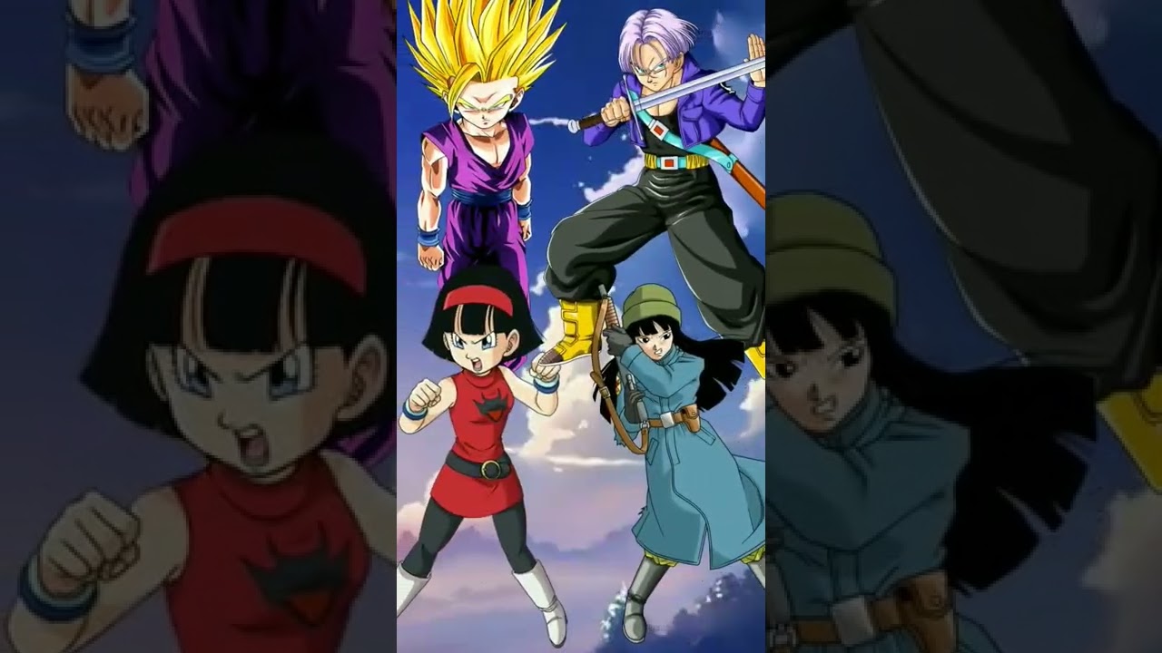 Gohan and videl vs trunks and mai //who are stronger #anime #dbs