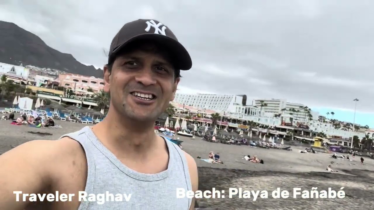 Playa de Fañabé Beach Walk 🌴 | Hotel to Beach Vlog, Cafés, Shops, Water Activities & Relaxing Views