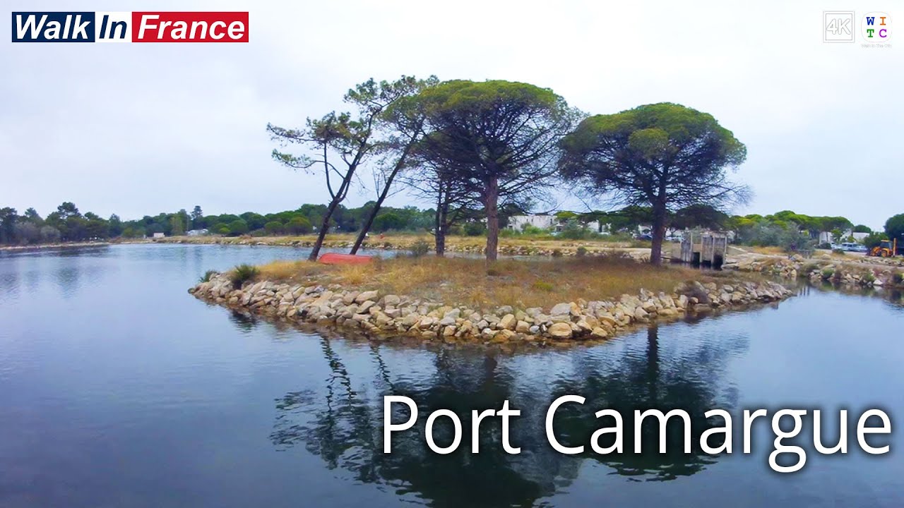 Pond of Salonika, Port-Camargue (4K) | France Walking Tour