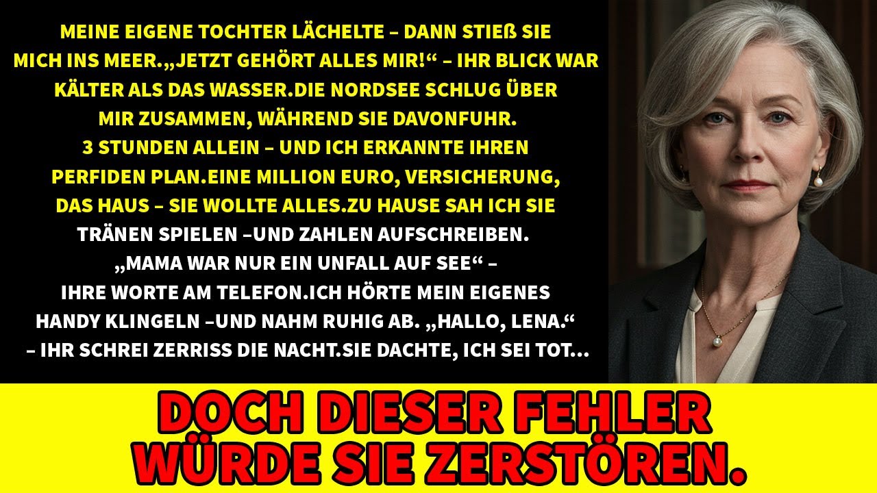 Meine Tochter stieß mich ins Meer, um an mein Erbe zu kommen – doch ihr Plan zerbrach…