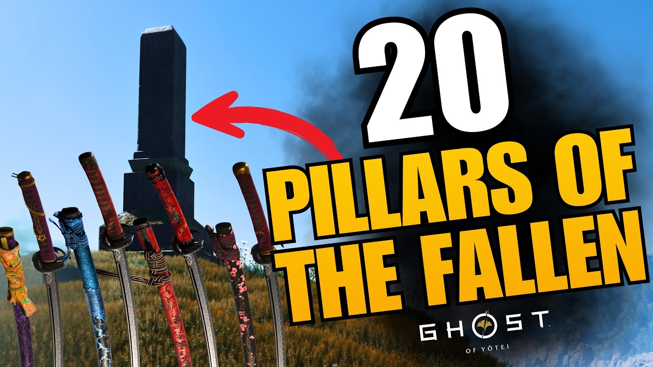 🗼 Find All 20 Pillars of the Fallen/Sword Kits! - Ghost of Yotei (PS5)