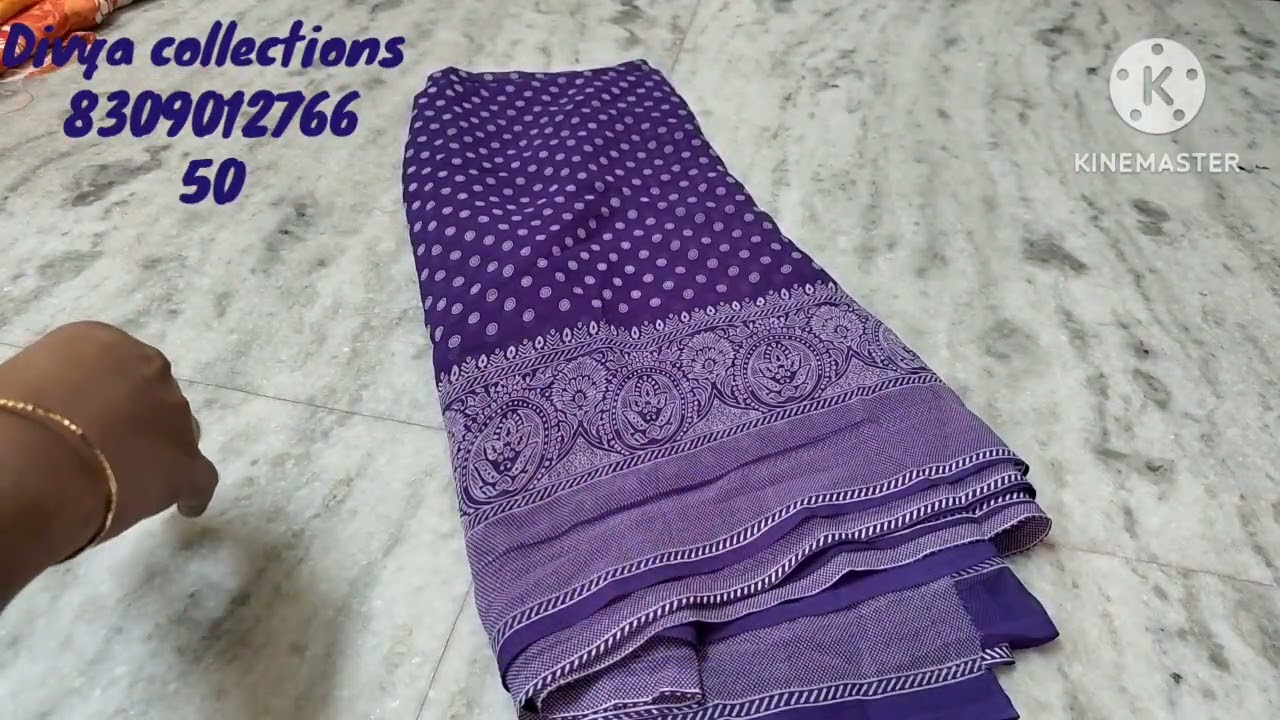 3 Cut Georgette Sarees Only 50rs🥳🥳 What's Up Number 8309012766🎉🎉🎉
