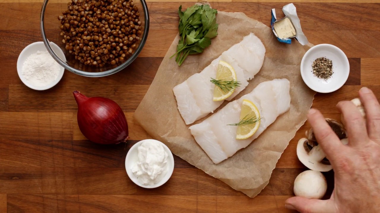 Roast Cod with Creamy Mushroom Lentils | #EnjoyFood | Diabetes UK