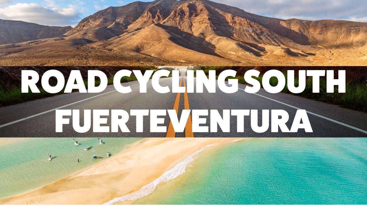 Road Cycling around South Fuerteventura compilation 4K