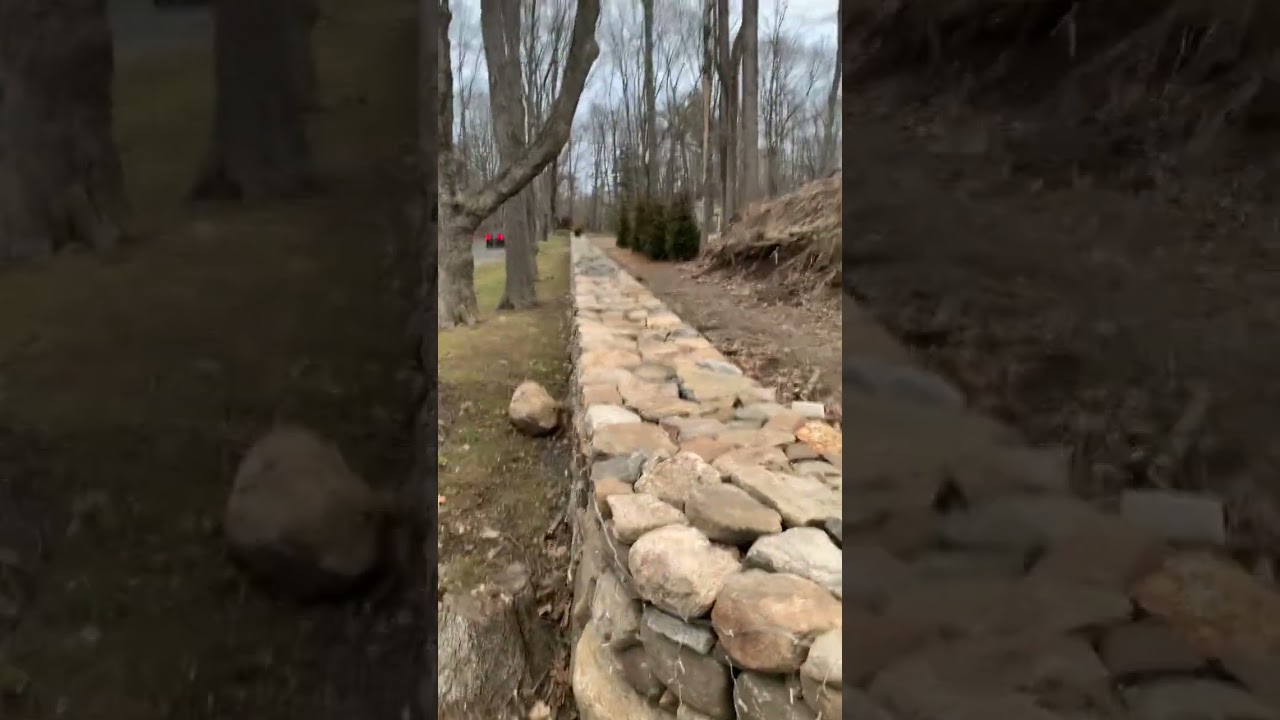 This is how you build a field stone wall