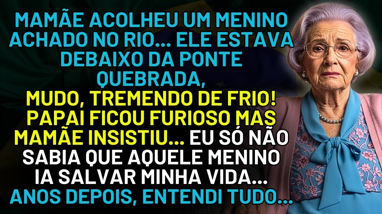 HISTÓRIA REAL DESTA AVÓ 👵💔 MAMÃE ACOLHEU UM MENINO ACHADO NO RIO… MAS UM HOMEM VEIO BUSCAR ELE E...