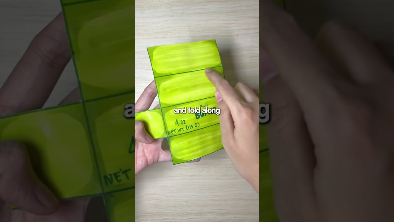 DIY Kiwi Butter Box Squishy! 🥝😍 Turn Paper Into a Slow-Rising Fidget!
