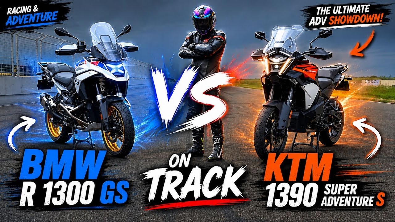 Сравнение BMW R1300GS 2026 и KTM 1390 Super Adventure S EVO | Какой из них быстрее?