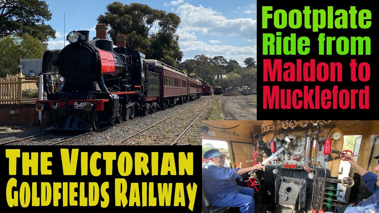 Victorian Goldfields Railway Footplate Ride @MODELRAILWAYS123 #steamtrain #steamlocomotive #train