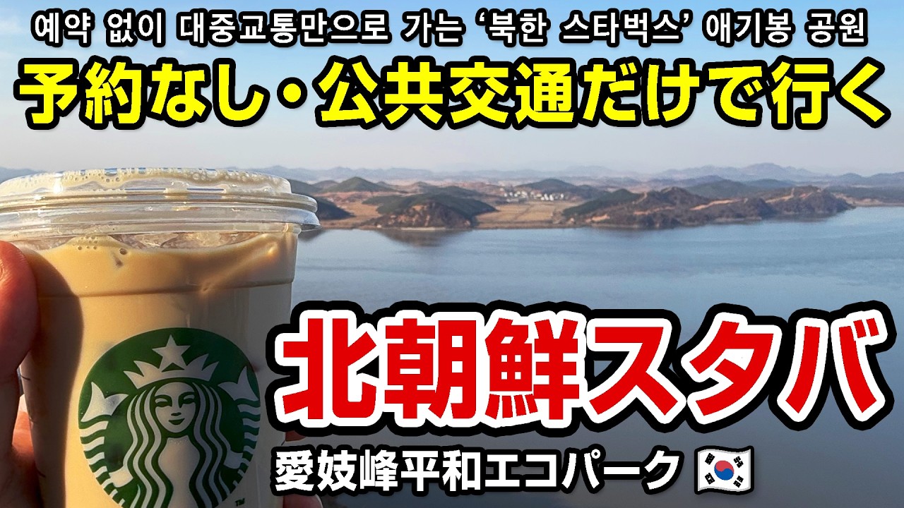【🇰🇷軍事検問有】北朝鮮を見ながらカフェラテ飲んでみた 북한을 보면서 카페라떼를 마셔봤다【군사 검문이 있다】