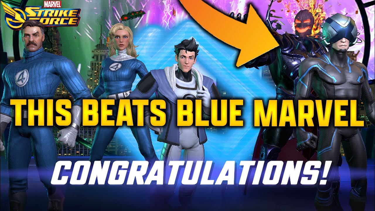 Дормамму уничтожает Blue Marvel на арене — MARVEL Strike Force — MSF