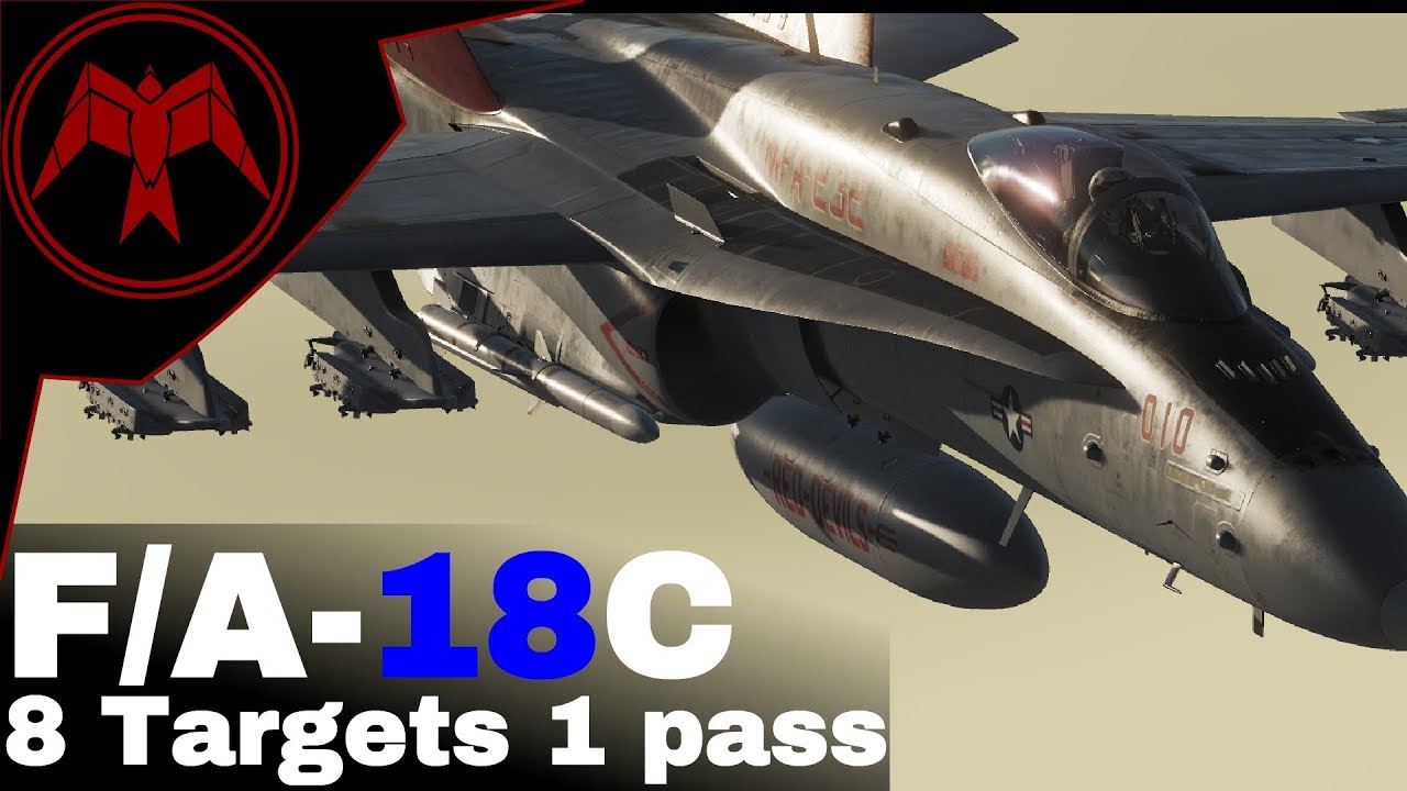 DCS F/A-18C Hornet: 8 целей за один проход. Учебное пособие JDAM/JSOW