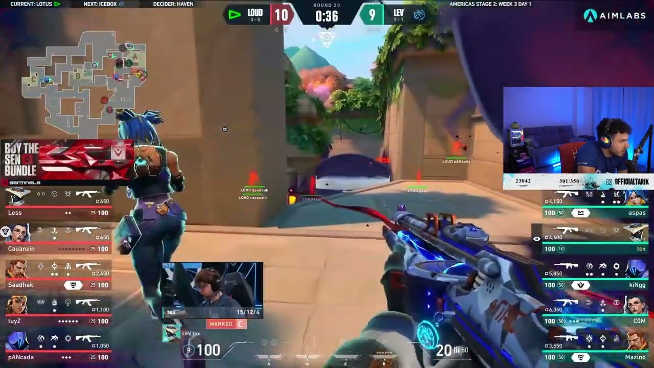 LEV Tex Insane 3k Against LOUD | VCT VALORANT Stage 2 Americas