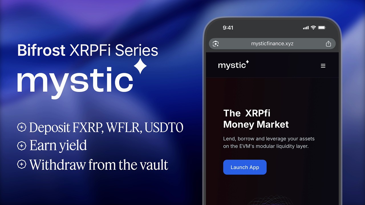 Earn with XRP on Mystic Finance: Deposit FXRP, wFLR and USDT0