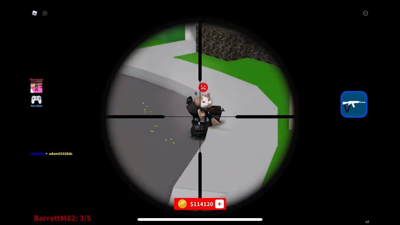 Sniping in Call of Duty Mobile (Roblox)