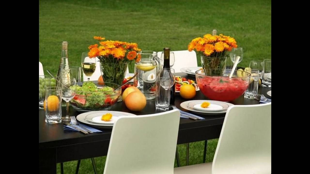 Backyard party themed decorating ideas