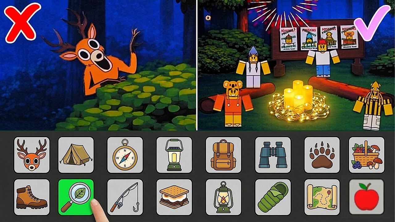 Как приручить оленя в игре «99 ночей в лесу»! *Книга-игра Roblox своими руками и очаровательные п...