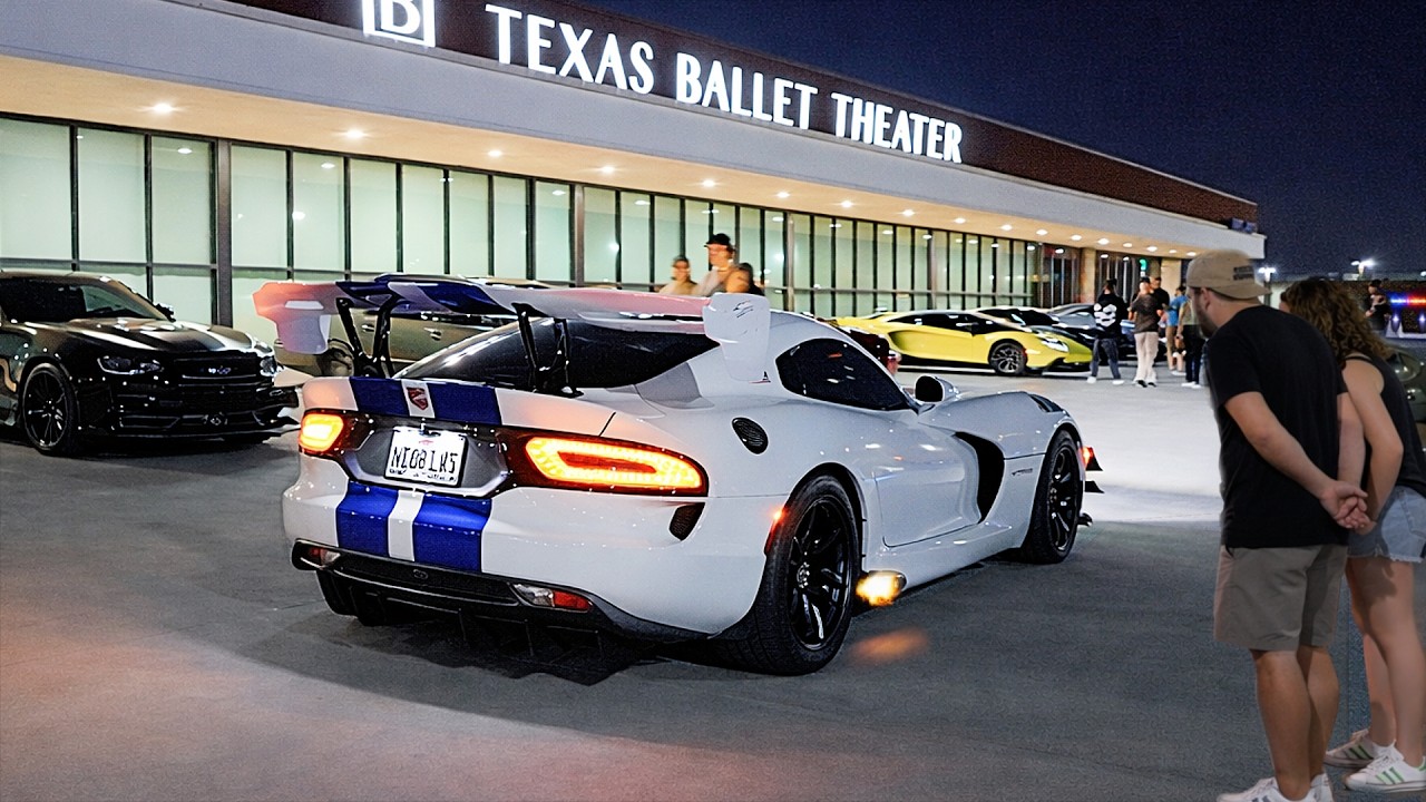 TX2K Street Racers Going WILD Leaving Car Meet!
