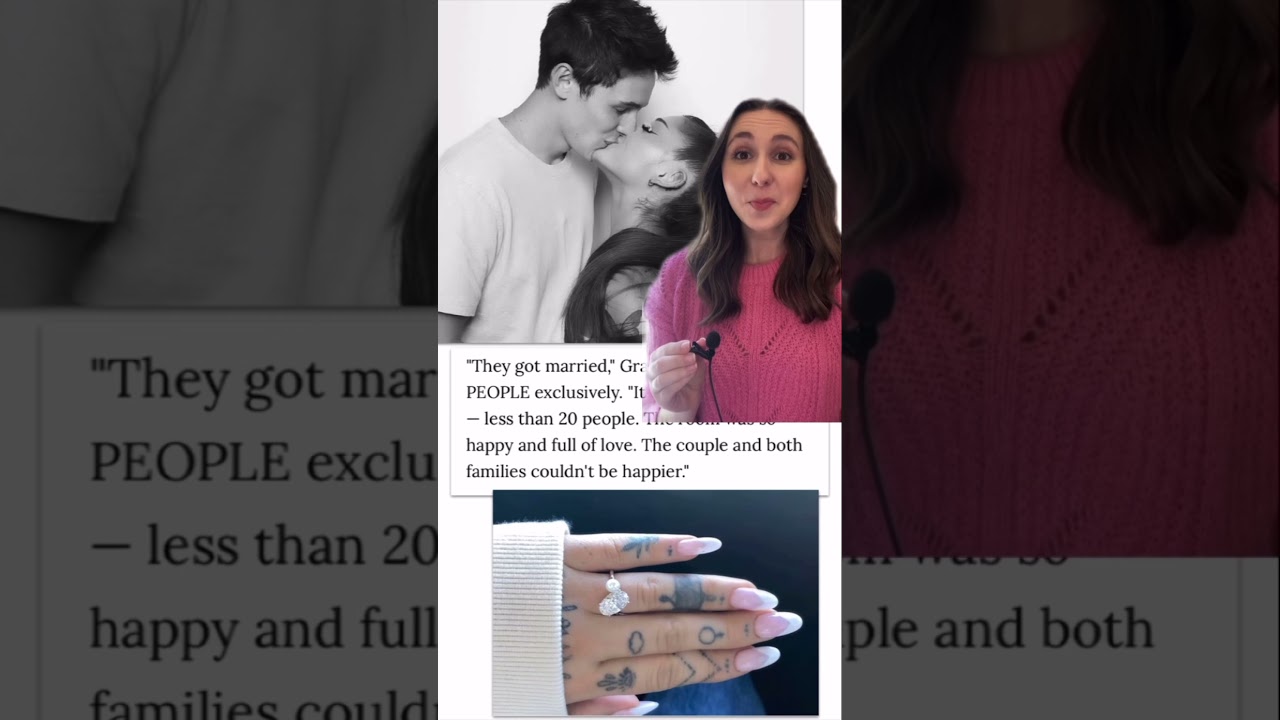 NEWS FLASH: Ariana Grande is MARRIED! #shorts