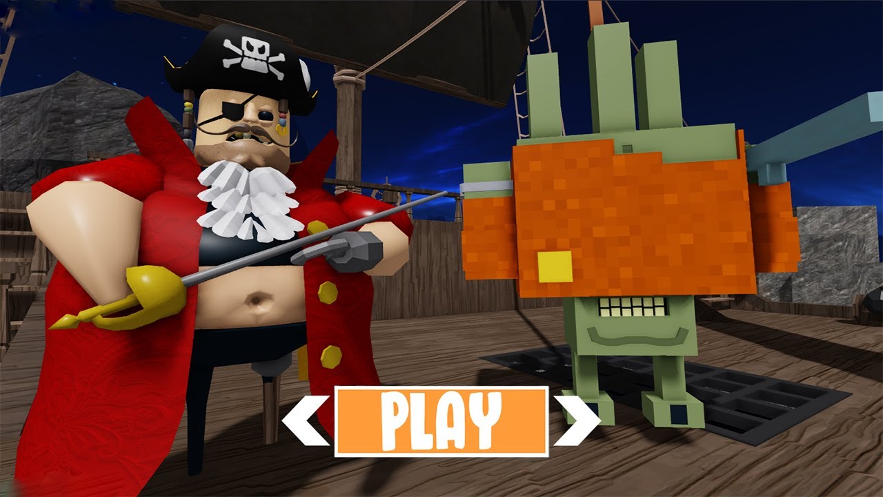PIRATE BARRY'S PRISON RUN! (OBBY) - MINECRAFT PRISONER ALIEN BARRY ESCAPE GOES WRONG? - ROBLOX